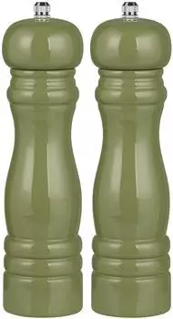 IB Laursen Salz- & Pfefferm&uuml;hlen Set 2-teilig, Holz, Gr&uuml;n