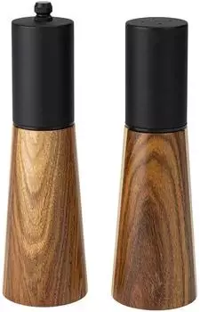 Justinus LifeStyle Gew&uuml;rzm&uuml;hlen-Set 2-teilig, Holz/Keramik, schwarz/braun (LifeStyle)