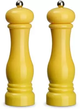 Echtwerk Gew&uuml;rzm&uuml;hlen-Set 2-teilig, Keramikmahlwerk, gelb, 21cm