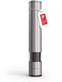 LARS NYSØM Gewürzmühle manuell, Keramikmahlwerk, 28,8cm, Edelstahl (FR-E-L-STEEL)