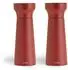 Amefa Modern Wood Salz- und Pfeffermühlen-Set, Gummibaumholz, Keramik, terracotta (676514PE37PS2)