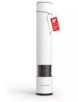 LARS NYSØM Gewürzmühle manuell, Keramikmahlwerk, 28,8cm, Pure White (FR-E-L-WHITE)