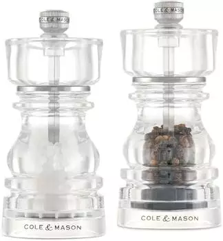 Cole & Mason London Salz- und Pfeffermühlen-Set, Acryl, 130mm (H59453G)