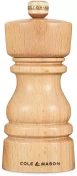 Cole & Mason London Salzmühle, Buchenholz, Keramikmahlwerk, 130mm (H233003)