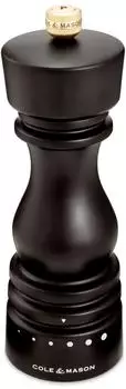 Cole & Mason London Pfeffermühle, einstellbarer Mahlgrad, Buchenholz Schokolade, 18cm (H233121)