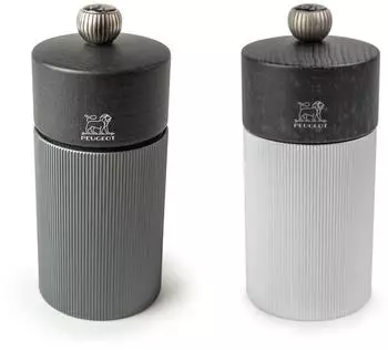 Peugeot LINE Salz- und Pfeffermühlen-Set 12cm, Aluminium, carbon (PEUG0VB11)