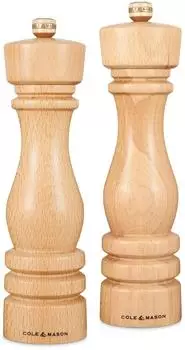 Cole & Mason London Salz- und Pfeffermühlen-Set, Buchenholz, 220mm (H233011)