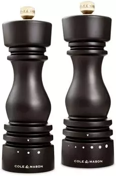 Cole & Mason London Salz- und Pfefferm&uuml;hlen-Set, Schokoladenholz, 180mm (H233122)
