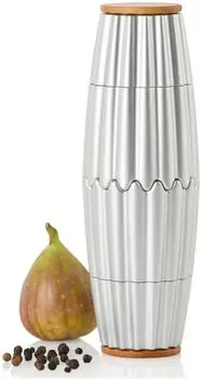 AdHoc MagTwo Salz- & Pfefferm&uuml;hle magnetisch, 2-in-1, silber (MP907)