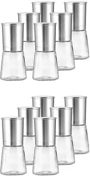 Ritzenhoff & Breker Basic Gewürzmühlenset, Glas und Edelstahl, 12-teilig