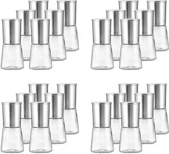 Ritzenhoff & Breker Basic Gewürzmühlenset, Glas & Edelstahl, 24-teilig