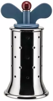 Alessi Pfefferm&uuml;hle mit Fl&uuml;geln 13,2 cm blau