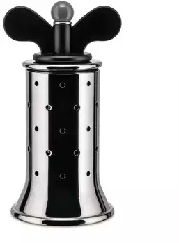 Alessi Pfeffermühle mit Flügeln 13,2 cm schwarz