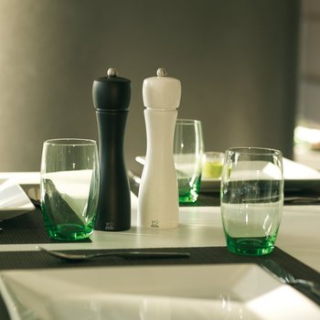 Peugeot Tahiti Salz- und Pfeffermühle Set schwarz / weiß 20 cm