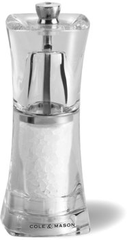 Cole & Mason Crystal Salzmühle 125 mm, Acryl-Edelstahl Mühle