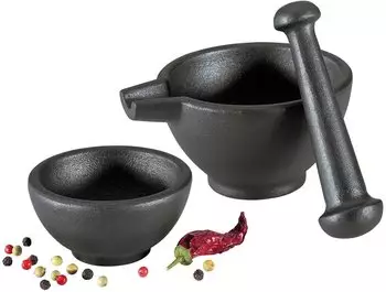 Zassenhaus Mörser Set 3-tlg schwarz