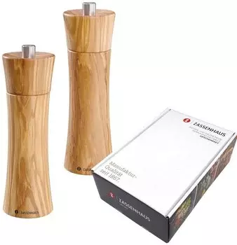 Zassenhaus Frankfurt Salz- und Pfefferm&uuml;hle Set 18 cm Olive