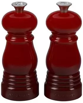 Le Creuset Salz- und Pfefferm&uuml;hle im Set 11 cm kirschrot