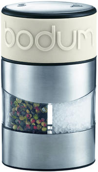 Bodum Twin Salz- und Pfeffermühle 11 cm Cremefarben