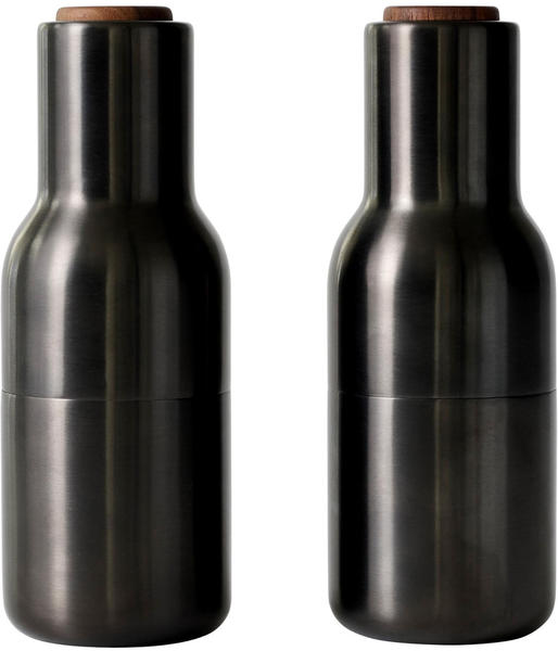 Menu Bottle Grinder 20,5 cm Bronzierter Messing (Walnuss Deckel)