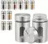 Relaxdays 12er Set Edelstahl silber (8,5 x 5 cm)
