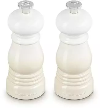 Le Creuset Salz- und Pfefferm&uuml;hle im Set 11 cm MERINGUE beige