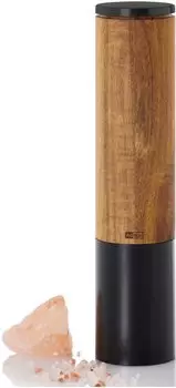 AdHoc eMill.5 elektrische Salz- & Pfeffermühle - braun - Höhe 22 cm - Ø 5,1 cm