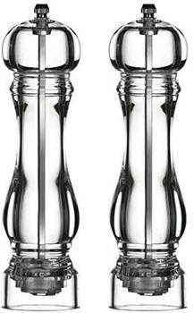 Premier Housewares Salz- und Pfeffermühlen-Set Acryl transparent 22 cm