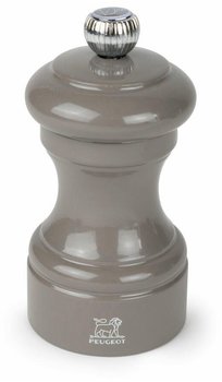 Peugeot Manual salt mill in taupe grey lacquered wood 10 cm