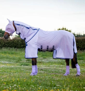 Horseware Bug Buster Fly Sheet 0g 110cm Lavender/Atlantic Blue & Ivory