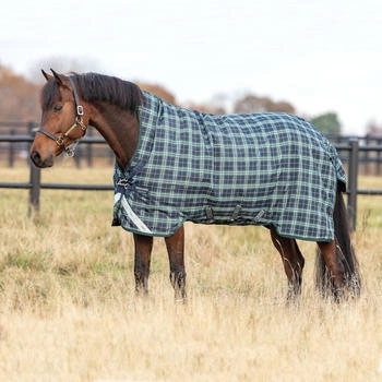 Horseware Rhino Wug Turnout Heavy 450g Hunter Check 140 cm / 6'3