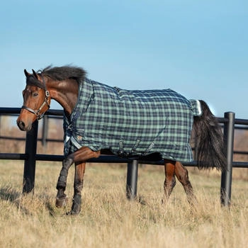 Horseware Rhino Wug Turnout Medium 250g Hunter Check 155 cm / 6'9