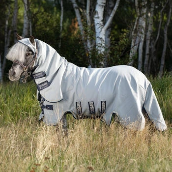 Horseware Rambo Petite Hoody für Shettypony - Grey/Beige 60