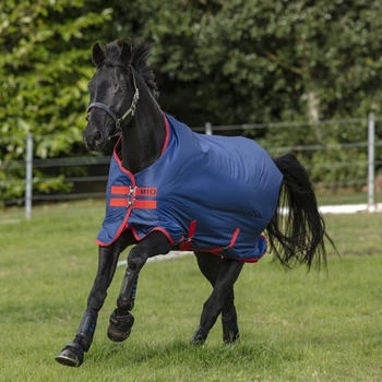 Horseware Mio Turnout Lite 0g - Dark Blue & Red 95