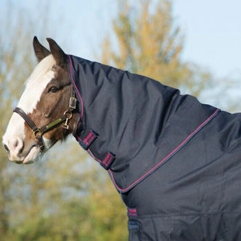 Horseware Amigo XL Neck Cover Lite 0g - Navy with Navy & Red Halsteil L