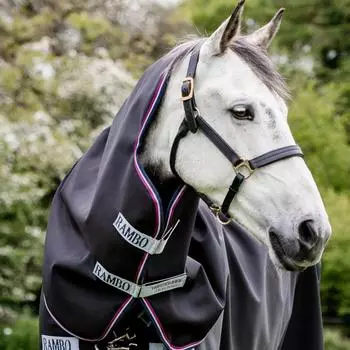 Horseware Rambo Supreme Hood 0g - Navy/Burgundy S