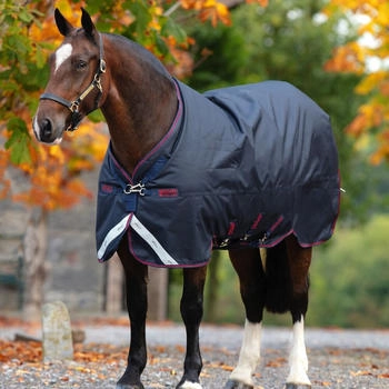 Horseware Amigo Bravo 12 XL Original Turnout Lite 0g - Navy/Navy & Red 125