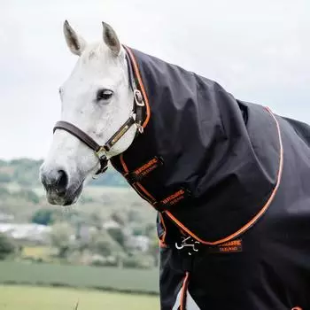 Horseware Rambo Supreme Hood 150g - Black/Orange schwarz S