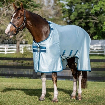Horseware Amigo Bug Buster Azure Blue/Navy/Electric Blue 145