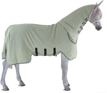 Horseware Rambo Hoody Chalk/Hunter Green/Silver 140
