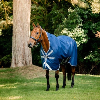 Horseware Amigo 1200D Wug Turnout 50g Navy/Titanium Grey/Silver 160
