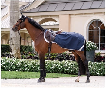 Horseware Amigo Ripstop Exercise Sheet Navy/Titanium Grey L