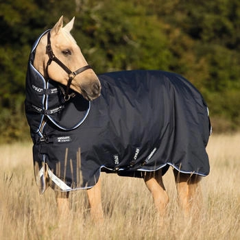 Horseware Amigo Bravo 12 Plus Turnout Lite 0g - Navy/Blue blau 90