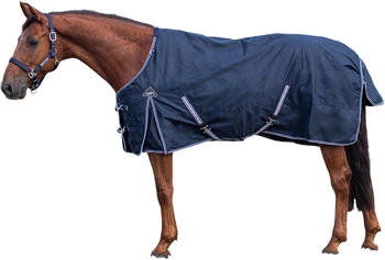 QHP Regendecke Turnout Luxus 0gr Navy 195