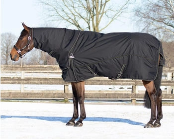 QHP Decke Kombiset Turnout-Unterdecke-Halsteil Schwarz/Twist 165
