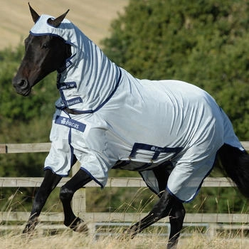 Bucas Buzz-Off X Full Neck 135cm Fliegendecke mit Halsteil silber