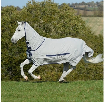 Bucas Sweet-Itch Full-Neck - Ekzemerdecke - silver grau 145