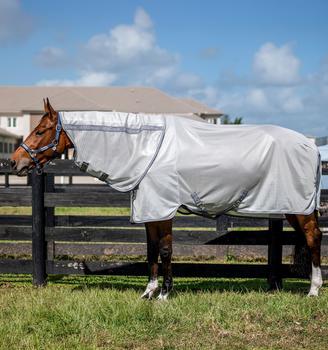 Horseware Fliegendecke Amigo XL Bug Rug silver/titaniumgrey 140 cm