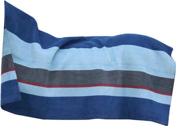 Kentucky Horsewear Fleecedecke Square Stripes Heavy - Navy/Grau blau 210x200