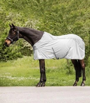 Waldhausen Protect Regen-Fliegendecke hellblau/nachtblau 155cm